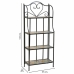 Shelves Alexandra House Living Black Iron Tile 27 x 133 x 57 cm