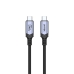 Cable USB C Unitek C14110GY-2M Black 2 m