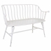 Bench Alexandra House Living White Iron 53 x 86 x 128 cm