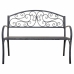 Bench Alexandra House Living Grey Iron 53 x 91 x 153 cm