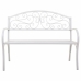 Bench Alexandra House Living White Iron 53 x 91 x 153 cm