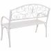 Bench Alexandra House Living White Iron 53 x 91 x 153 cm