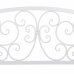 Bench Alexandra House Living White Iron 53 x 91 x 153 cm