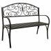 Bench Alexandra House Living Black Iron 53 x 91 x 153 cm