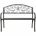 Bench Alexandra House Living Black Iron 53 x 91 x 153 cm