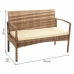 Bank Alexandra House Living Braun 55 x 85 x 110 cm