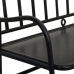 Banco Alexandra House Living Negro Metal 56 x 98 x 118 cm