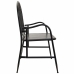 Banco Alexandra House Living Negro Metal 56 x 98 x 118 cm