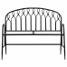 Banco Alexandra House Living Negro Metal 56 x 98 x 118 cm