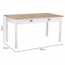 Mesa Alexandra House Living Branco Castanho 80 x 78 x 150 cm Com caixotes