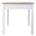 Table Alexandra House Living Blanc Marron 80 x 78 x 150 cm Avec tiroirs