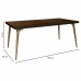 Tisch Alexandra House Living Braun 90 x 76 x 180 cm