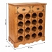 Bottle rack Alexandra House Living PVC Wood Iron 31 x 69 x 63 cm With boxes