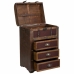 Chest of drawers Alexandra House Living Brown PVC Wood Metal Cloth 35 x 71 x 46 cm