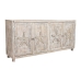 Sidebord DKD Home Decor Naturell Hvit Treverk av mangotre (193 x 40,6 x 91,4 cm)