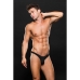 Thong Envy Lowrise Zip Black S/M