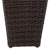 Vaso Alexandra House Living Marrone Ferro Rattan Plastica 28 x 40 x 28 cm