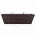 Vaso per ringhiera Alexandra House Living Marrone Ferro Rattan Plastica 20 x 19 x 61 cm