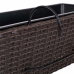 Növénycserép korlátokhoz Alexandra House Living Barna Vas Rattan Műanyag 20 x 19 x 61 cm