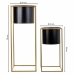 Conjunto de vasos Alexandra House Living Preto Metal Ferro 26 x 178 x 26 cm 2 Peças