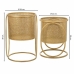 Set med planteringskärl Alexandra House Living Guld Metall Järn 26 x 178 x 26 cm 2 Delar