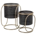 Set de jardiniere Alexandra House Living Negru Metal Fier 26 x 178 x 26 cm 2 Piese