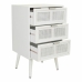 Mesa de Cabeceira Alexandra House Living Branco 36 x 71 x 42 cm