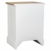 Mesa de Cabeceira Alexandra House Living Branco Castanho 35 x 60 x 45 cm