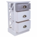 Mesa de Cabeceira Alexandra House Living Branco 25 x 57 x 35 cm