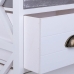 Mesa de Cabeceira Alexandra House Living Branco 25 x 57 x 35 cm