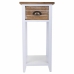 Mesa de Cabeceira Alexandra House Living Branco 30 x 63 x 30 cm