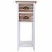 Mesita de Noche Alexandra House Living Blanco 30 x 73 x 30 cm