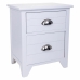 Mesa de Cabeceira Alexandra House Living Branco 28 x 45 x 38 cm