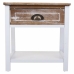 Mesa de Cabeceira Alexandra House Living Branco 29 x 42 x 40 cm