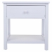 Mesa de Cabeceira Alexandra House Living Branco 29 x 42 x 40 cm