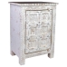 Mesa de Cabeceira Alexandra House Living Branco Castanho 40 x 53 x 73 cm