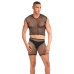 Underwear Set Rainbow Party Black S/M