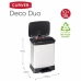 Caixote de Lixo para Reciclagem Curver Duo Déco Prateado 10 L 18 L