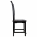 Cadeira de Sala de Jantar Alexandra House Living Preto 42 x 119 x 49 cm