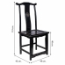 Dining Chair Alexandra House Living Black 42 x 119 x 49 cm