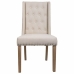 Dining Chair Alexandra House Living Cream 53 x 102 x 53 cm