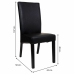 Dining Chair Alexandra House Living Black 48 x 102 x 49 cm