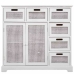 Credenza Alexandra House Living Bianco Legno di paulownia Legno MDF 33 x 78 x 86 cm