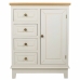 Aparador Alexandra House Living Branco Natural madeira de pinho Madeira MDF 32 x 84 x 66 cm