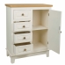 Aparador Alexandra House Living Branco Natural madeira de pinho Madeira MDF 32 x 84 x 66 cm