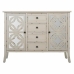 Credenza Alexandra House Living Grigio Vetro Legno di abete 37 x 84 x 110 cm