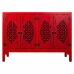 Credenza Alexandra House Living Rosso Legno di abete Legno MDF 40 x 86 x 120 cm