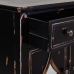 Sideboard Alexandra House Living Black Metal Glass Fir wood 38 x 80 x 140 cm