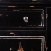 Sideboard Alexandra House Living Black Metal Glass Fir wood 38 x 80 x 140 cm