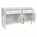 Credenza Alexandra House Living Bianco Metallo Vetro Legno di abete 38 x 80 x 140 cm